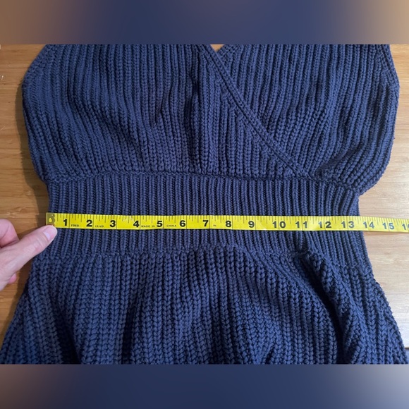 Nicholas Ribbed Knit Sweater Halter Mini Dress EUC - Picture 7 of 7